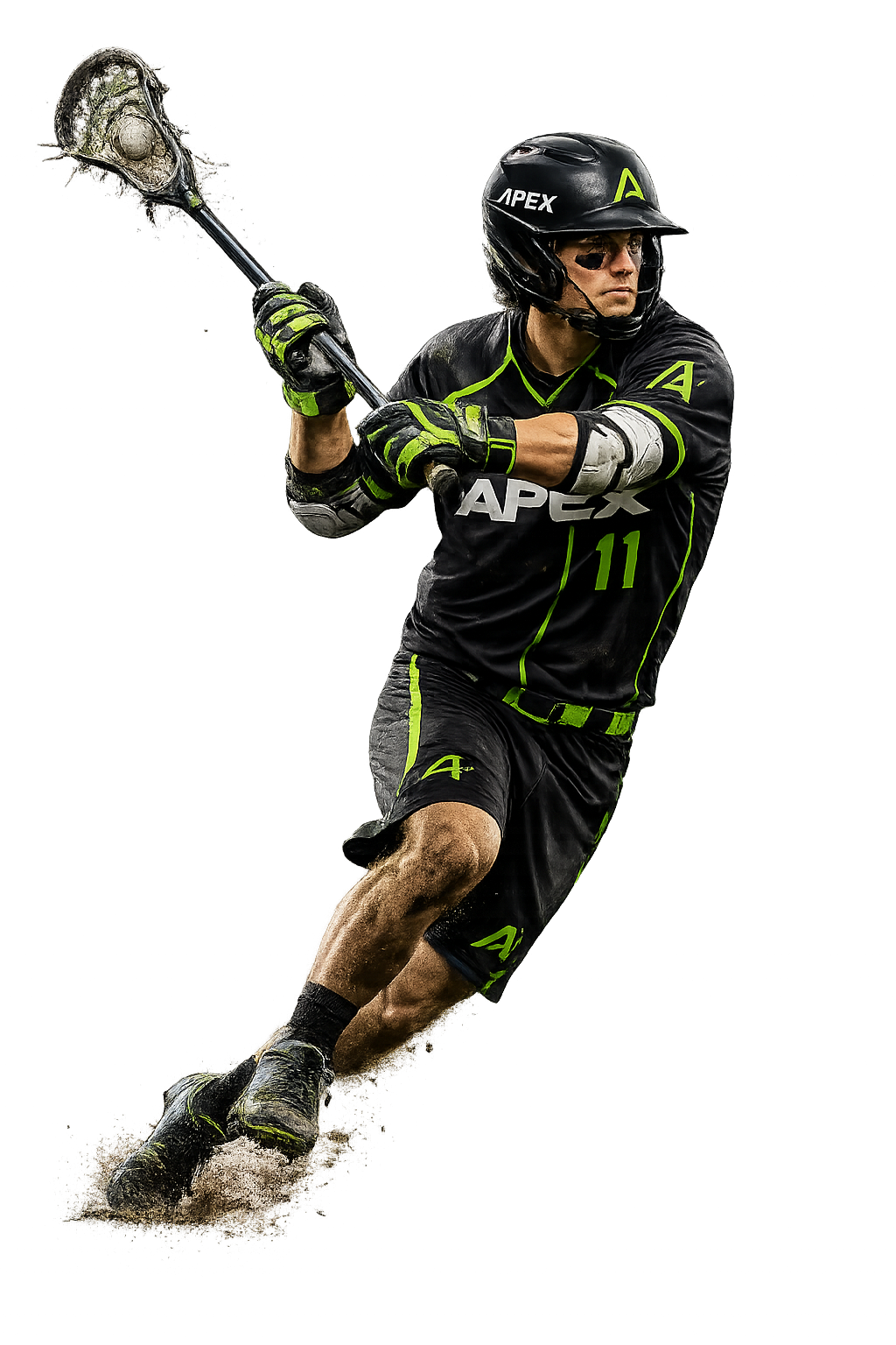 Apex lacrosse athlete